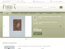 Tablet Screenshot of fibragaleria.com